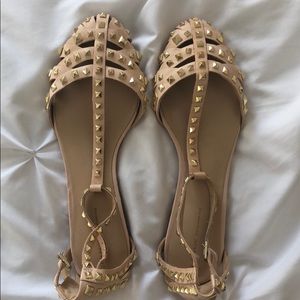 Zara Studded Flats- size 40